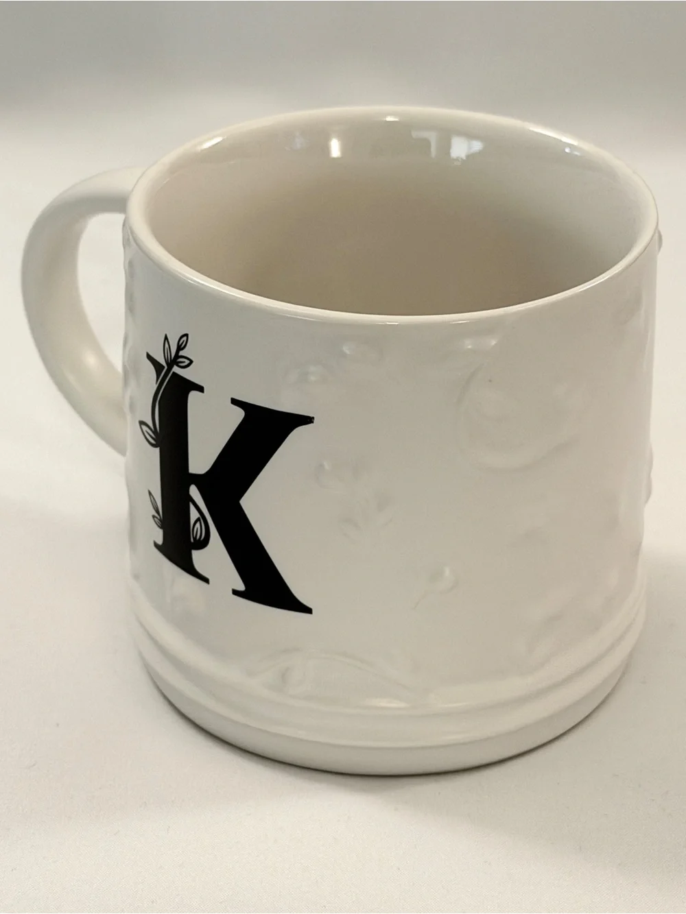 NWT~ Ceramic Monogram Mug